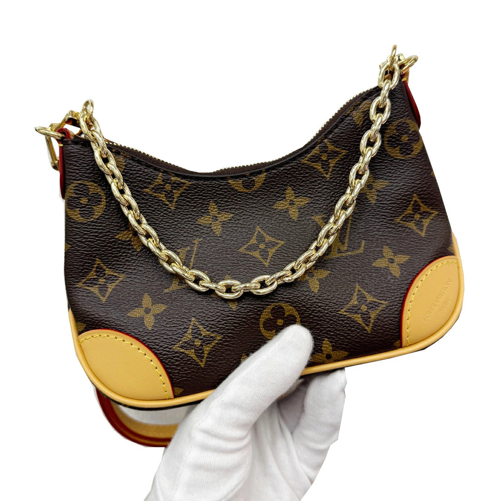 Louis Vuitton Daily Canvas Bag Use Monogram Handbag Brown Shoulder Boulogne